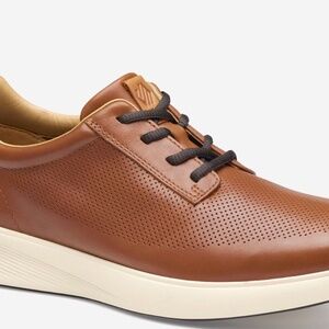 Johnston & Murphy Ackerson Perfed Plain Toe Tan Shoes